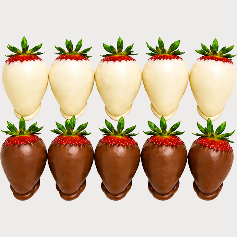 Aardbeien gedipt in chocolade
