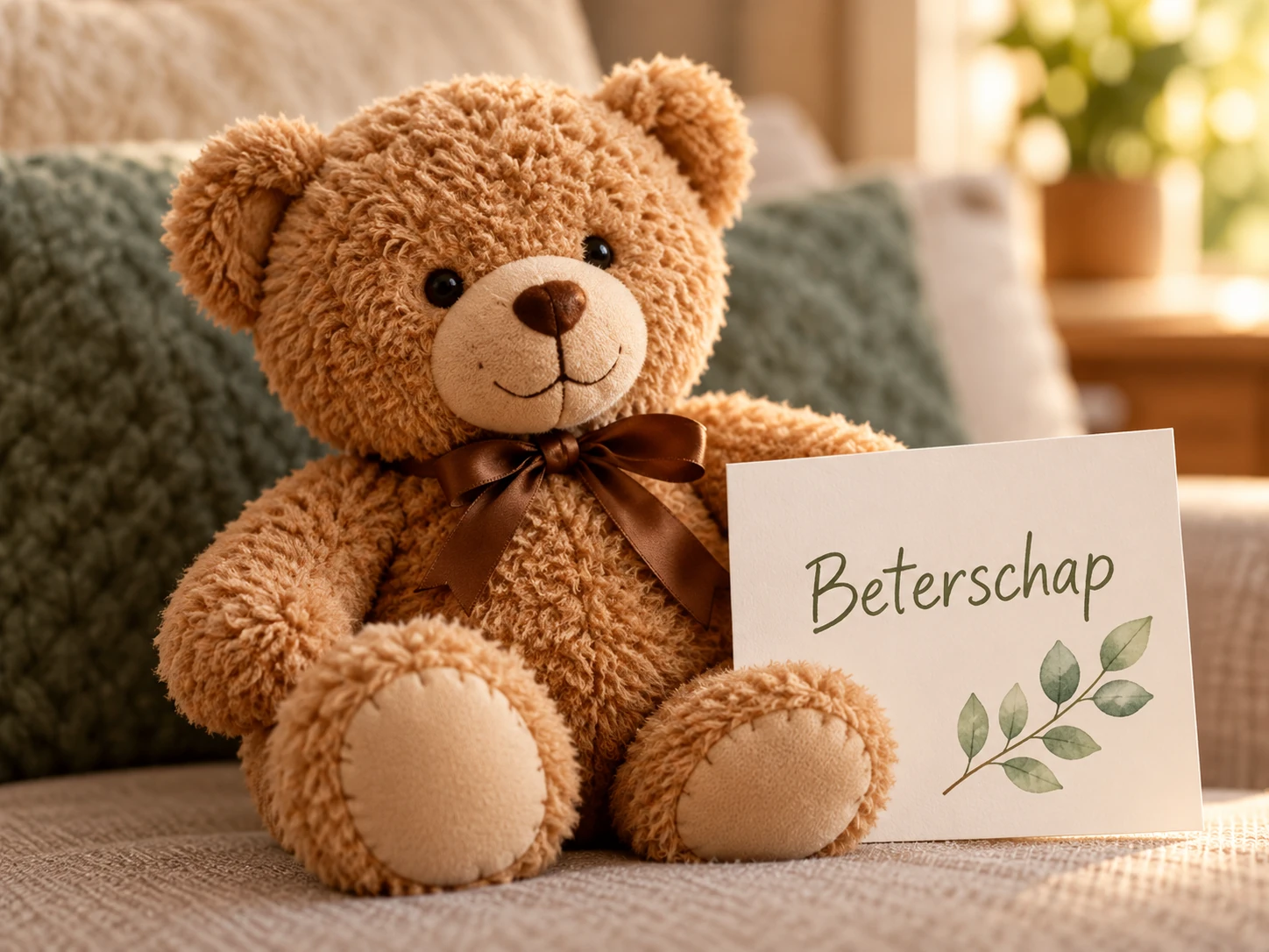 Een beterschapskaart voor een zieke buur