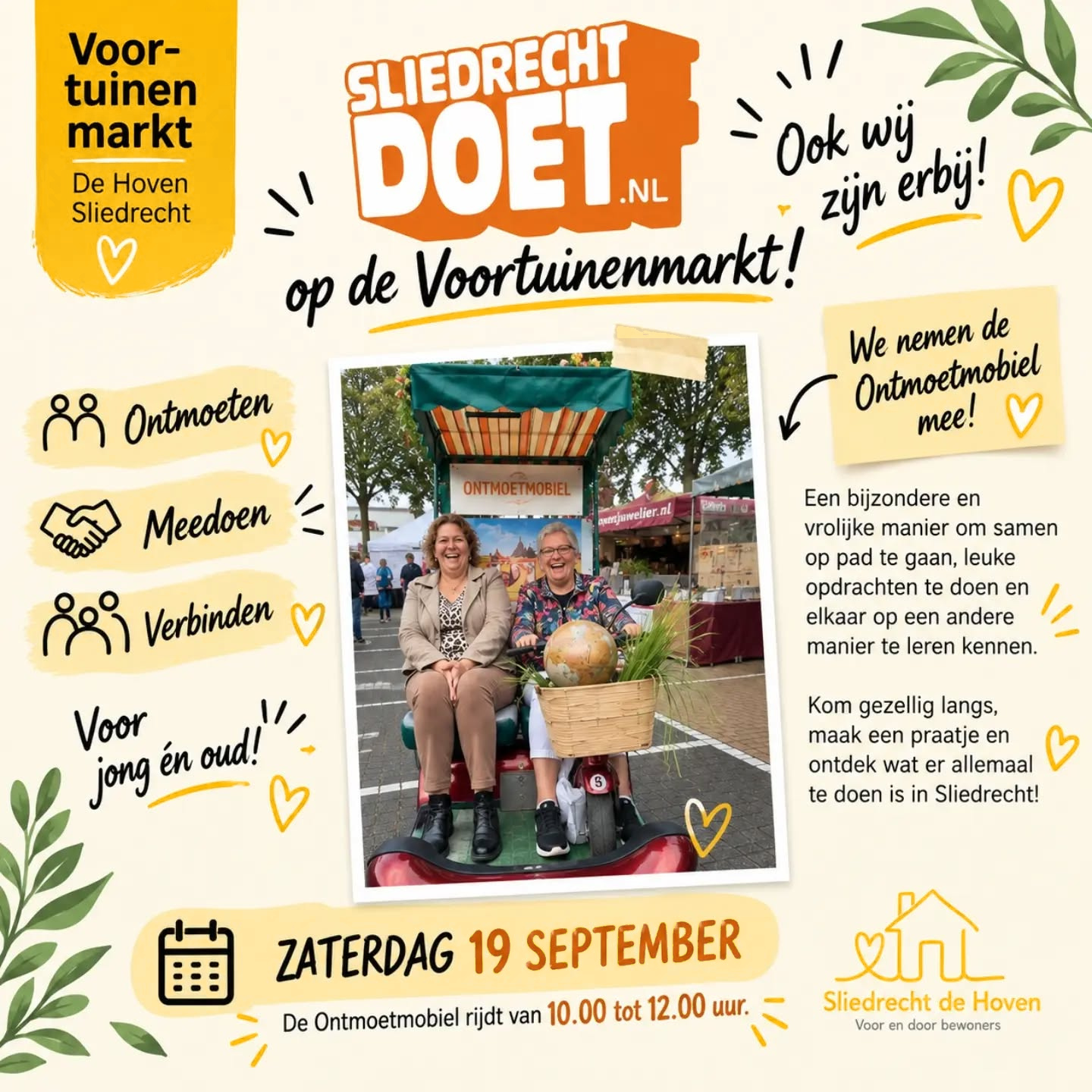 Sliedrecht Doet tijdens de Voortuinenmarkt