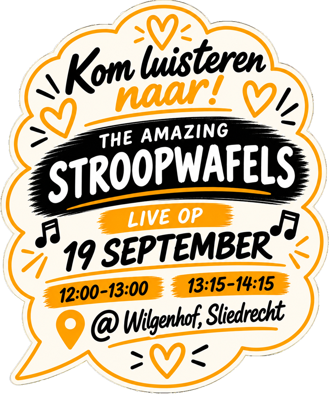 Kom luisteren naar The Amazing Stroopwafels